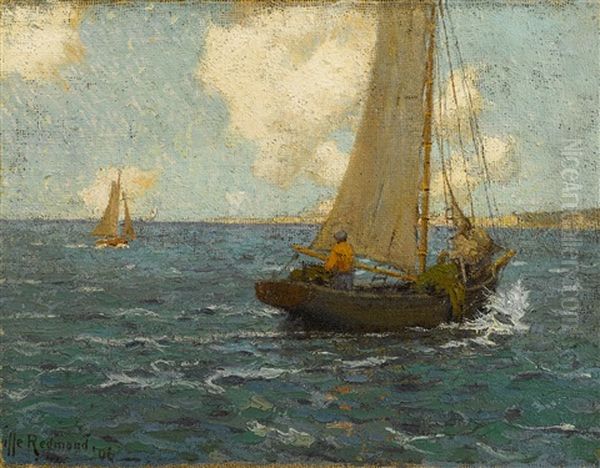 Sailboats On Calm Seas - view 1