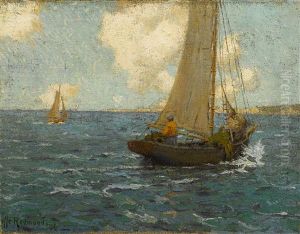 Sailboats On Calm Seas Sailboats On Calm Seas