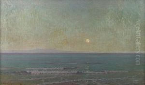 Quiet Moonlight (beyond Catalina Island) by Granville S. Redmond