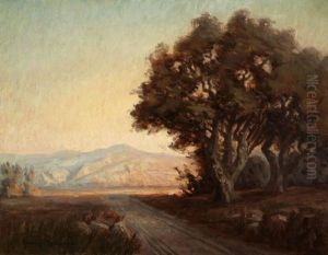 Landscape With Oak Tree by Granville S. Redmond