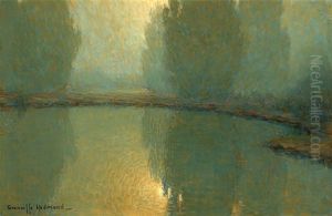 Moonlight On A Pond by Granville S. Redmond