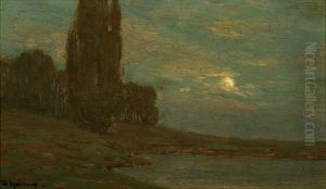 Moonlight Landscape by Granville S. Redmond