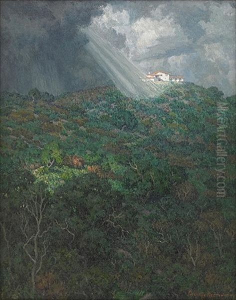 A Sunlit House On A Hill - view 1
