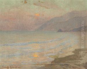A Coastal Sunset, Laguna Beach (?) by Granville S. Redmond
