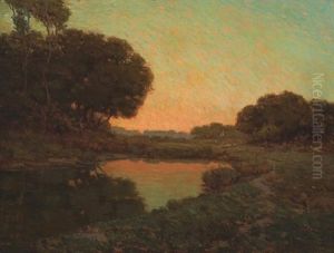 Sunlight Over The Marsh by Granville S. Redmond