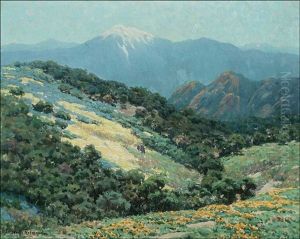 View Of Mt. Baldy From Cajon Pass by Granville S. Redmond