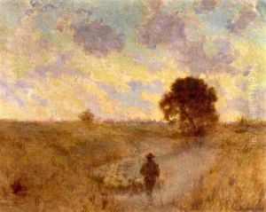 Shepherd In Pasture by Granville S. Redmond