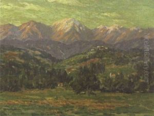 A View Of La Canada With The San Gabriel Mountains Beyond