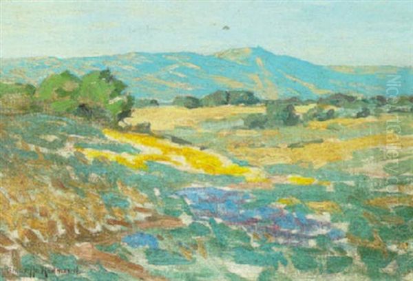 Landscape With Poppies And Lupine - view 1