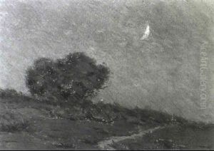Moonlit Oak by Granville S. Redmond