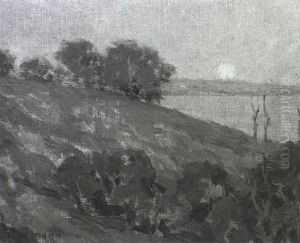 Lake Sunset by Granville S. Redmond