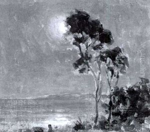 Moonlit Bay by Granville S. Redmond