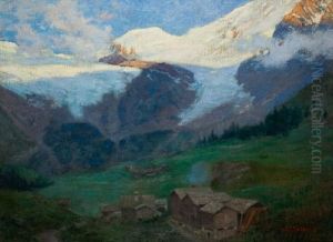 Paysage De Montagne En Valais