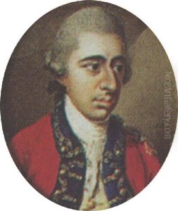 An Officer Wearing A Red Uniform With Blue Facings And Gold Lace