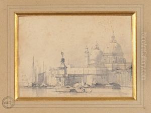 Vue De La Salute Et De La Pointe De La Douane by Richard Parkes Bonington