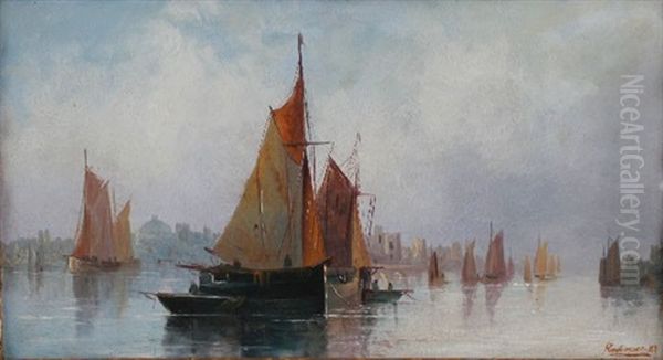 Sailing Boats In An Estuary - view 1