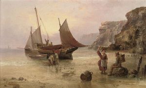 Unloading The Catch (+ Sorting The Catch; Pair) by Henry Redmore