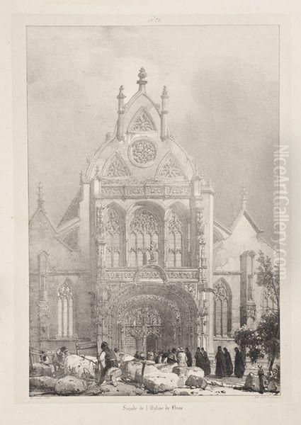 Facade De L'eglise De Brou (normandie) - view 1