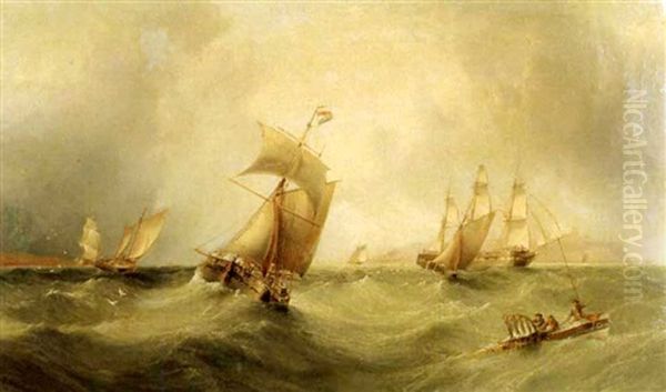 Fishing Boats Off The Coast - view 1