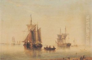 Shipping In Calm Seas by Henry Redmore