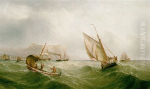 Shipping Off Scarborough by Henry Redmore