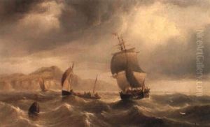A Merchantman Off The Coast by Henry Redmore