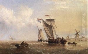 Dutch Barges Off A Lowland Coast Dutch Barges Off A Lowland Coast