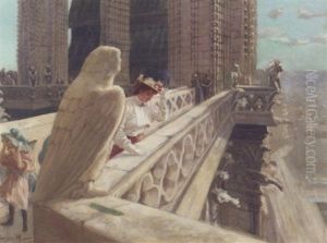 Admirer La Vue De La Notre Dame, Paris by Georges Redon