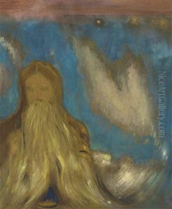 Tete De Vieillard Ou Le Temps by Odilon Redon