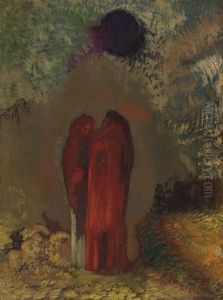 Le Silence - Le Soleil Noir by Odilon Redon