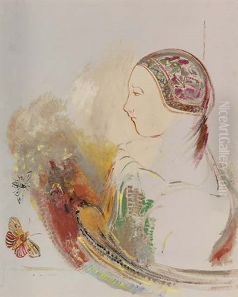 Profil D'enfant (profile De Femme Avec Oiseau De Paradis) - view 1