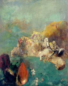 St. Georges Et Le Dragon by Odilon Redon