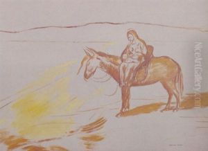 La Fuite En Egypte by Odilon Redon