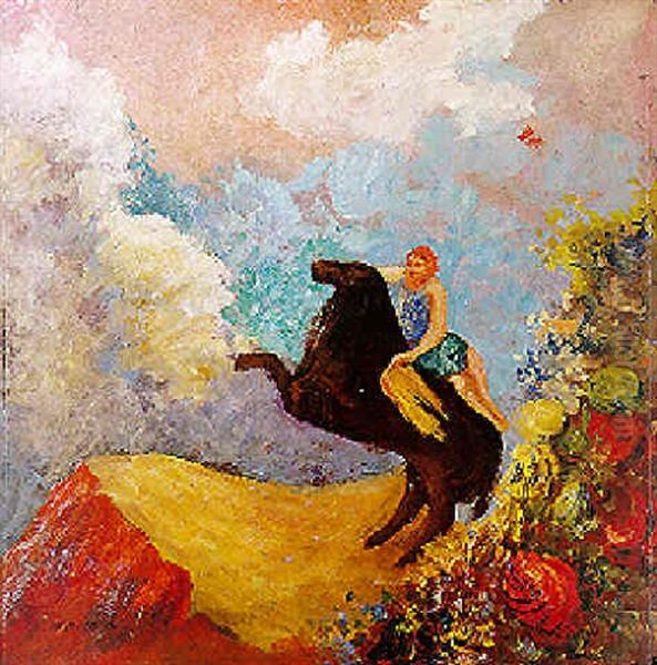 Cavalier Sur Pegase Ou Pegase Et La Muse - view 1