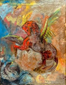Pegase Et L'hydre by Odilon Redon