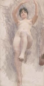 A Female Nude by Henri Bonis