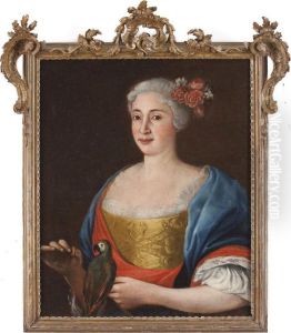Ritratto Di Dama (maria Amalia Di Borbone) by Giuseppe Bonito