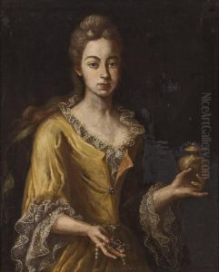 Dama Con Gioielli by Giuseppe Bonito