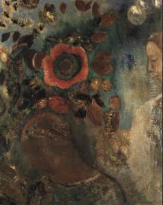 Deux Jeunes Filles En Fleurs by Odilon Redon
