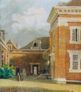Blick In Einen Hof Mit Figurenstaffage Blick In Einen Hof Mit Figurenstaffage
