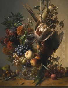 Still Life With Game And Fruit by Hendrik Reekers