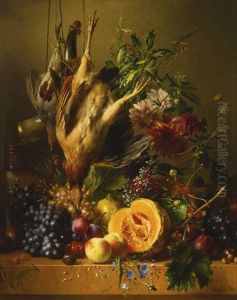 Still Life With Game And Fruit by Hendrik Reekers