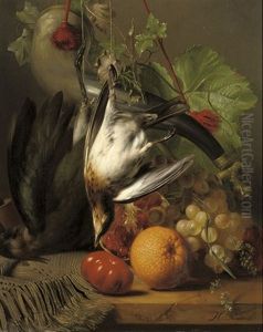 Fruit And Poultry On A Ledge thumbnail