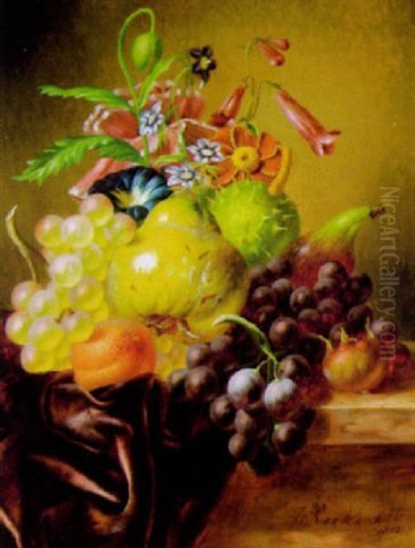 Stilleben Mit Blumen Und Fruchten - view 1