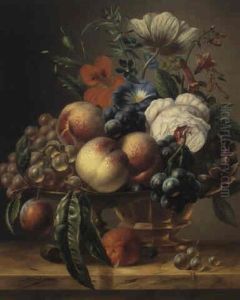 Still Life With Flowers And Fruit