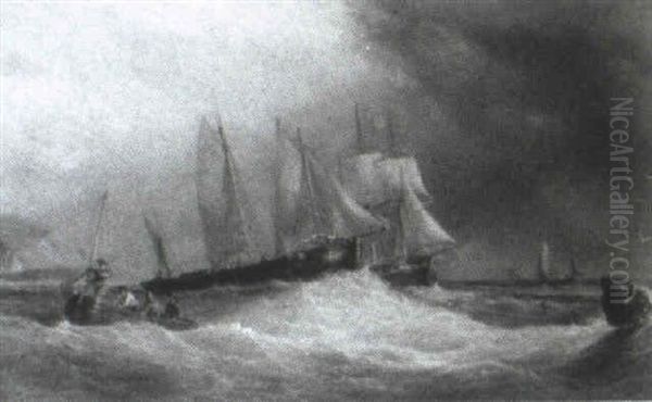French Craft Sailing Out Of Harbour - view 1