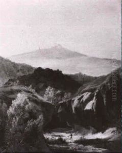 Blick Auf Den Atna by Guillaume Louis Pierre Regamey