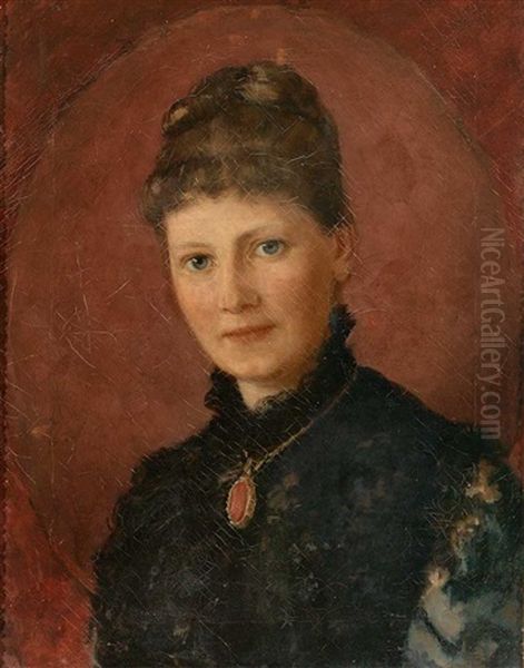 Portrait Der Frau Julie Krauskopf Auf Hohenbuchau (georgenborn) Bei Schlangenbad - view 1