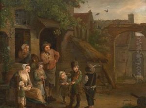 Les Jeunes Musiciens by Petrus Johann Van Regemorter