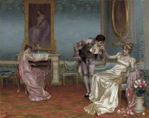 The New Suitor by Vittorio Reggianini